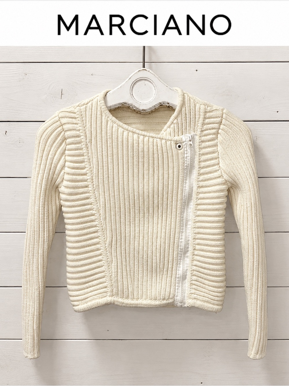 MARCIANO Los Angeles Ribbed Knit Cardigan – Size XS